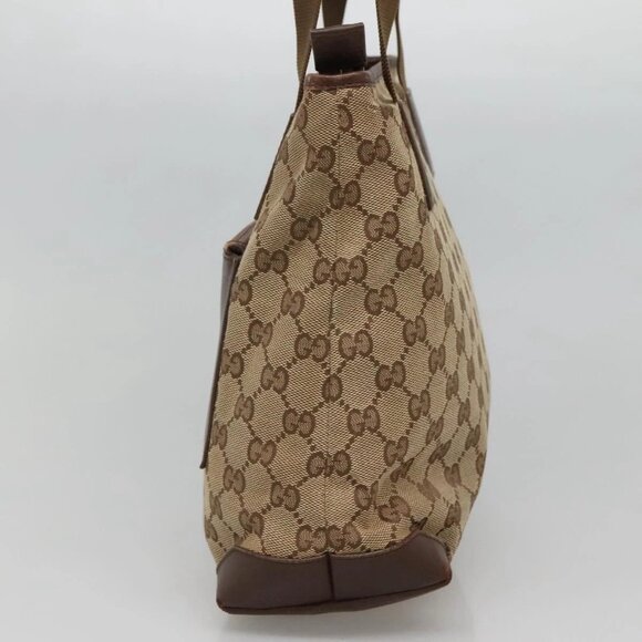 GUCCI GG Canvas Tote Bag Beige 019 0402 Auth 132112 - Picture 4 of 16